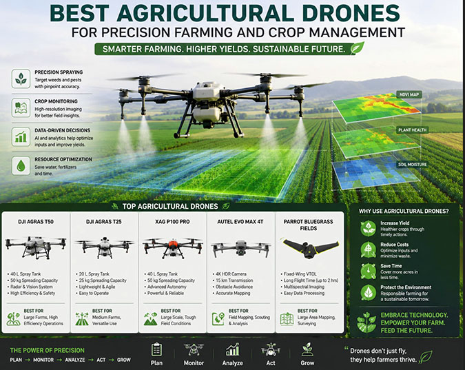 Best Agricultural Drones for Precision